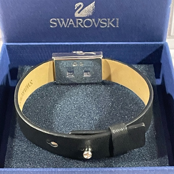 Swarovski Crystal Leather Buckle Bracelet - Picture 3 of 5